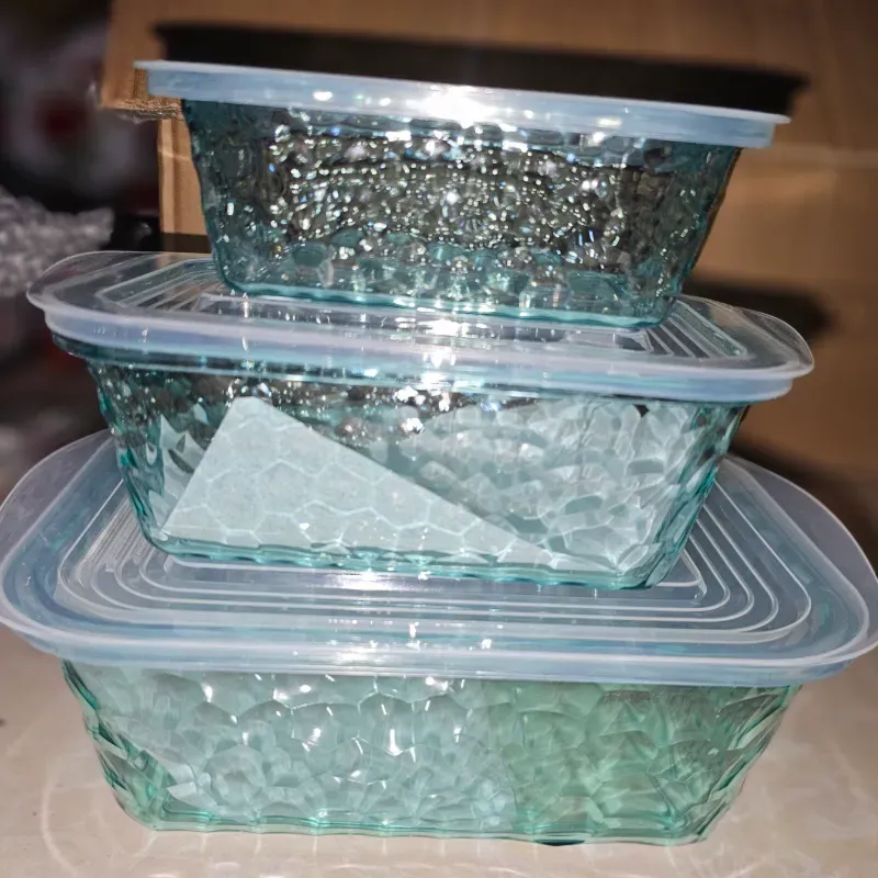 Set de pozuelos con imitación al cristal