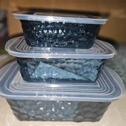 Set de pozuelos con imitación al cristal