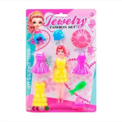 Set de Muñeca con Vestidos “Jewelry Fashion Set”