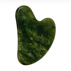 Guasha de cuarzo verde