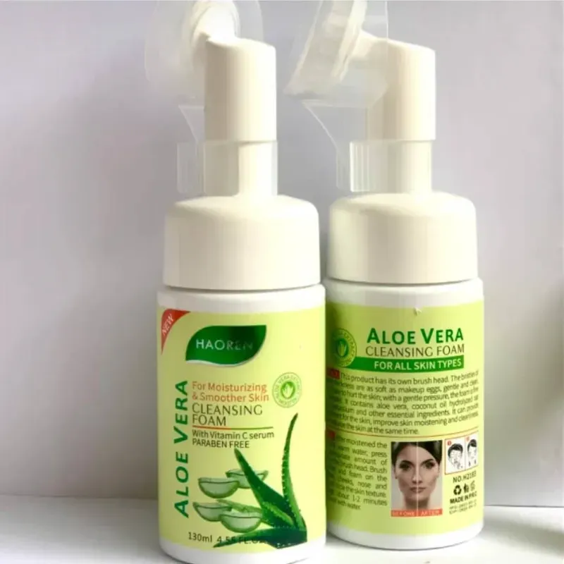 Limpiador espumoso de Aloe Vera