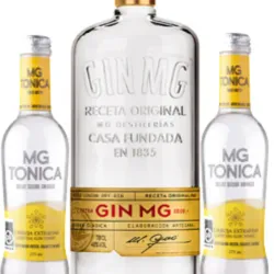 GINEBRA MG + 2 AGUAS TONICAS