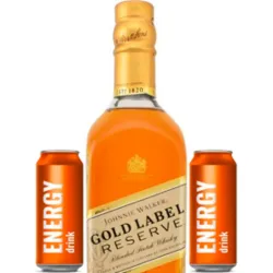 JOHNNIE WALKER GOLD RESERVE + 2 ENERGIZANTES 