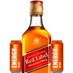JOHNNIE  WALKER RED LABEL 1 L + 2 ENERGIZANTES