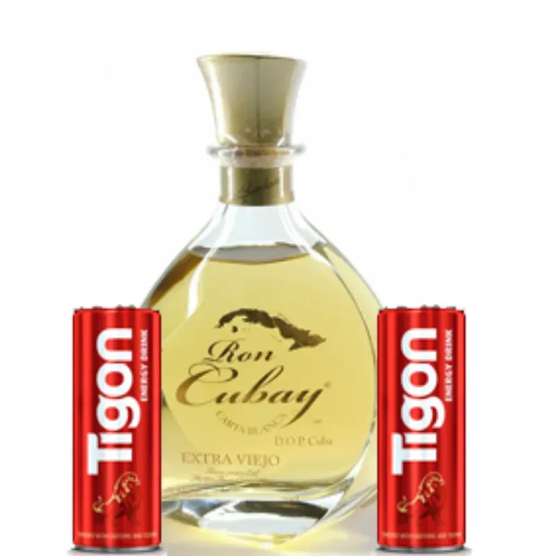 RON CUBAY EXTRA VIEJO + 2 ENERGIZANTES