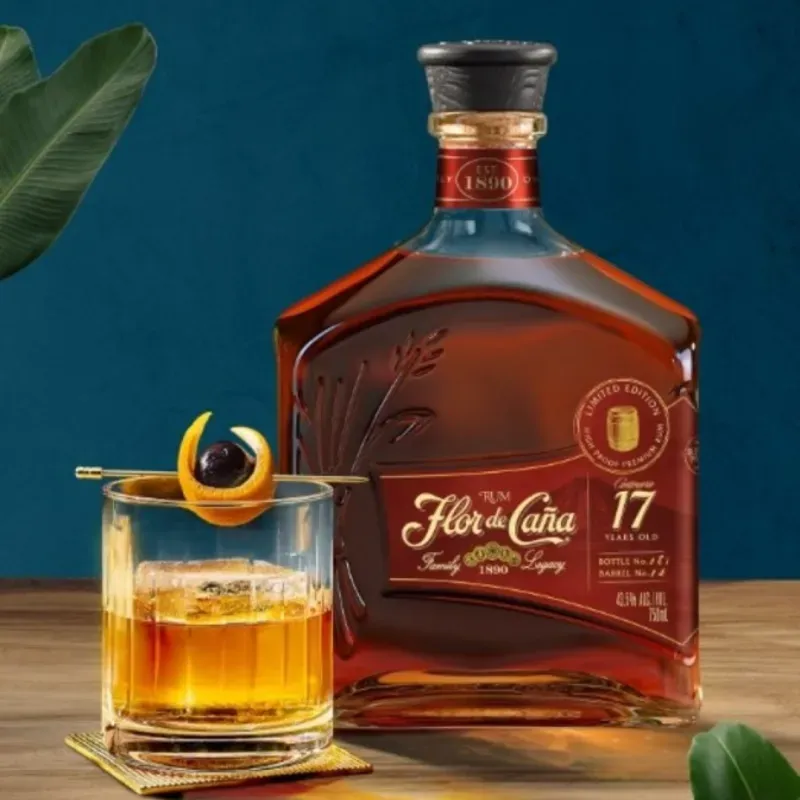 RON FLOR DE CAÑA 17 AÑOS + ENERGIZANTES 