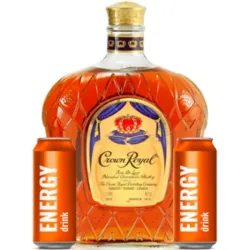 WHISKY CROWN ROYAL + 2 ENERGIZANTES