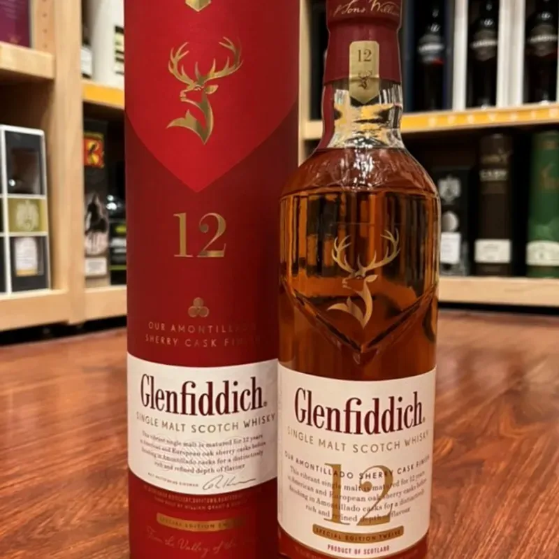 WHISKY GLENFIDDICH 12 AÑOS SHERRY CASK + ENERGIZANTES 