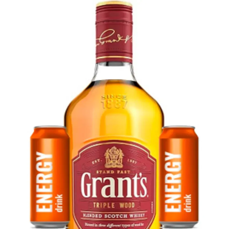 WHISKY GRANT´S 750ml + 2 ENERGIZANTES