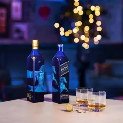 WHISKY JOHNNIE WALKER BLUE LABEL YEAR OF THE HORSE + ENERGIZANTES 