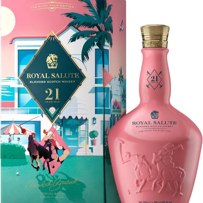 WHISKY ROYAL SALUTE 21 MIAMI POLO EDITION + ENERGIZANTES 