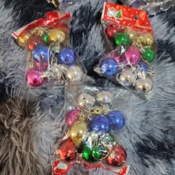 Adorno de navidad. Paquete 12 bolas de colores 