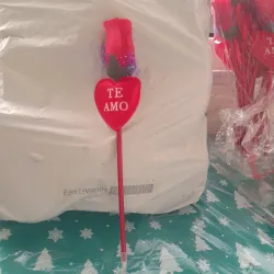 Bolígrafo flor corazón  