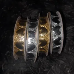 Cinta corazón  color metalico