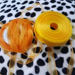 Cinta organza amarilla naranja