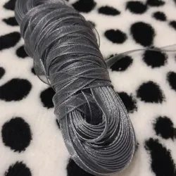 Cinta organza gris