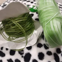 Cinta organza color verde