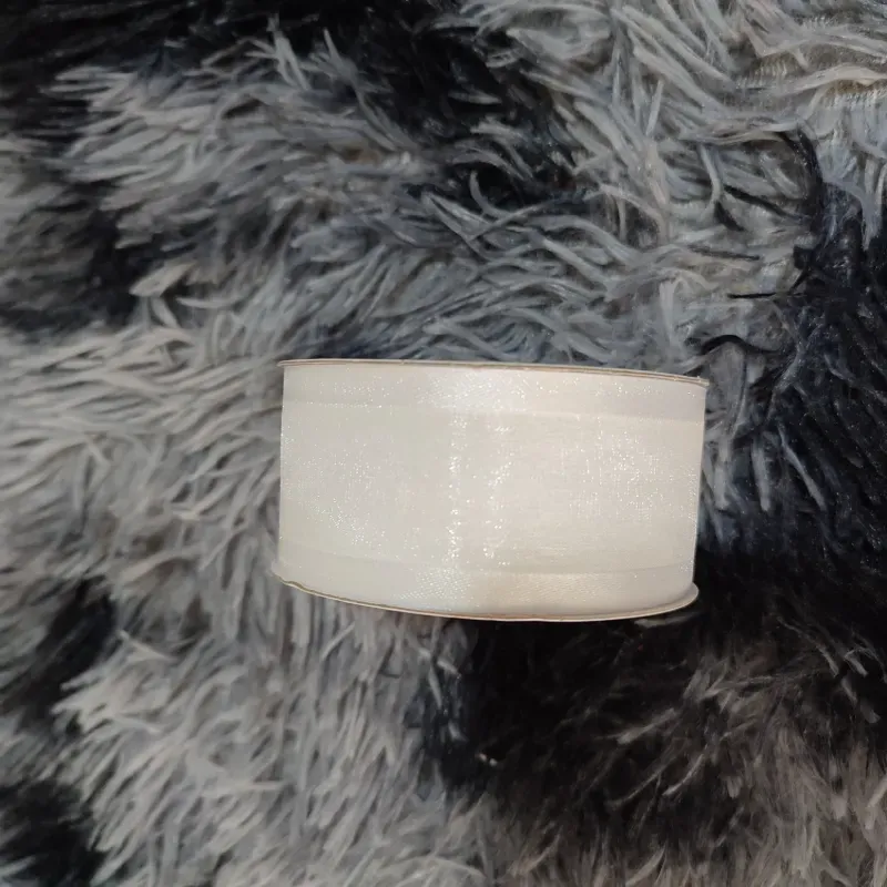 Cinta organza blanca 