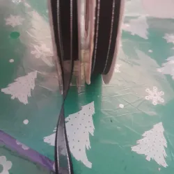 Cinta organza negra 