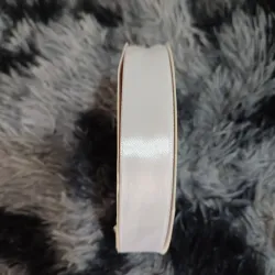 Cinta satín 2,5cm blanca 