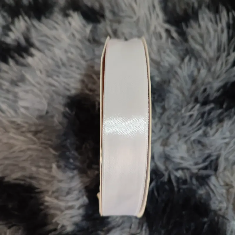 Cinta satín 2,5cm blanca 