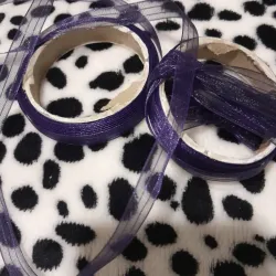 Cinta organza morada
