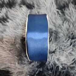 Cinta satín 4cm azul oscuro 