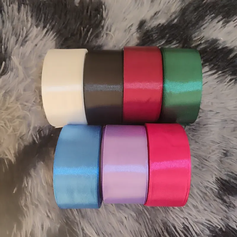 Cinta satín 4cm blanca