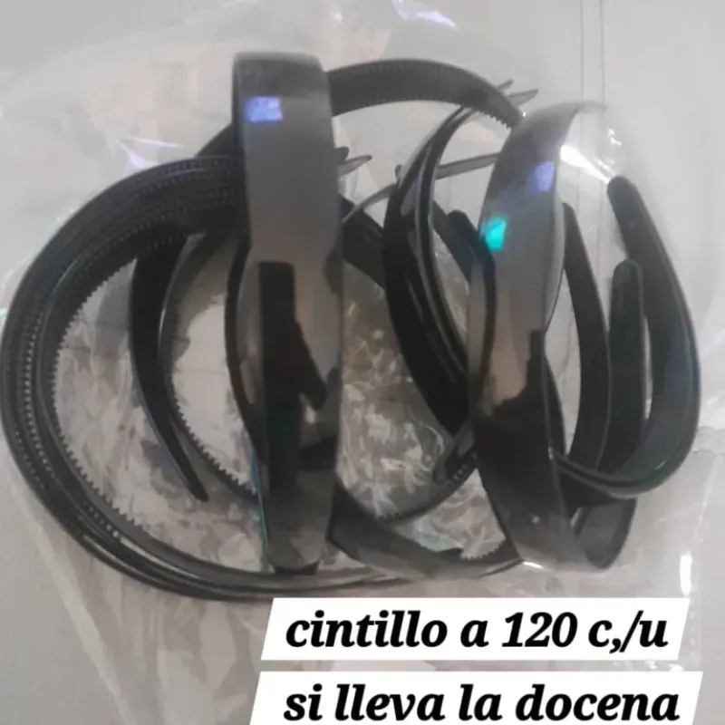 Cintillo  plástico negro 