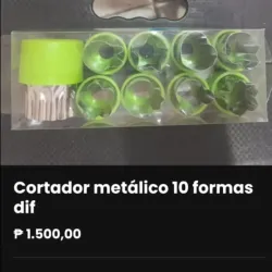 Cortador metálico 10 formas diferentes 