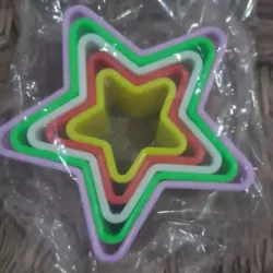 Cortadores forma de estrella 5 unidades 