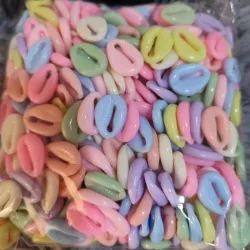 Cuencas caracoles de colores