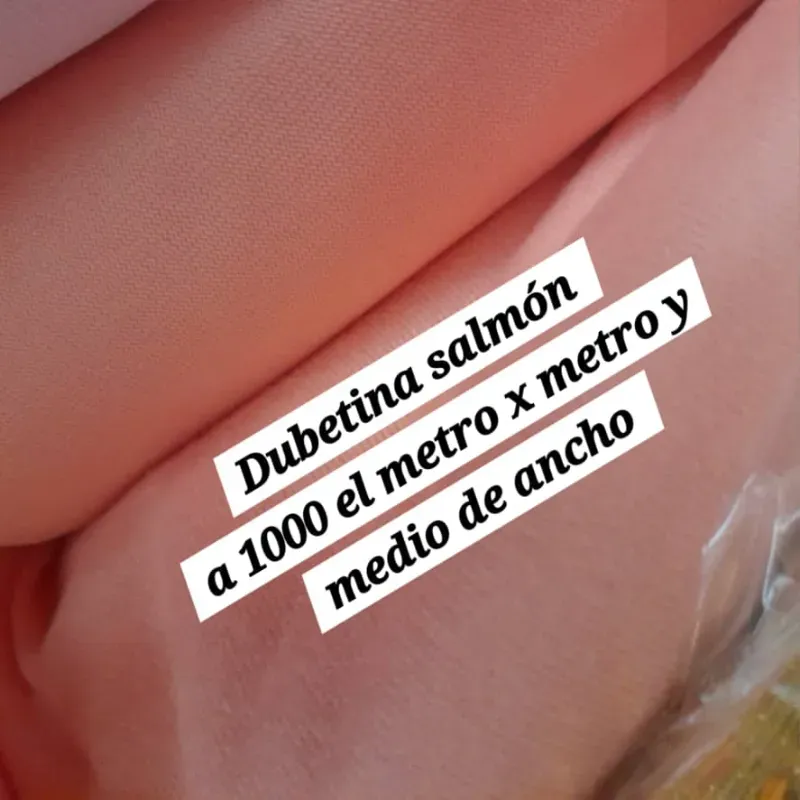Dubetina color salmón 