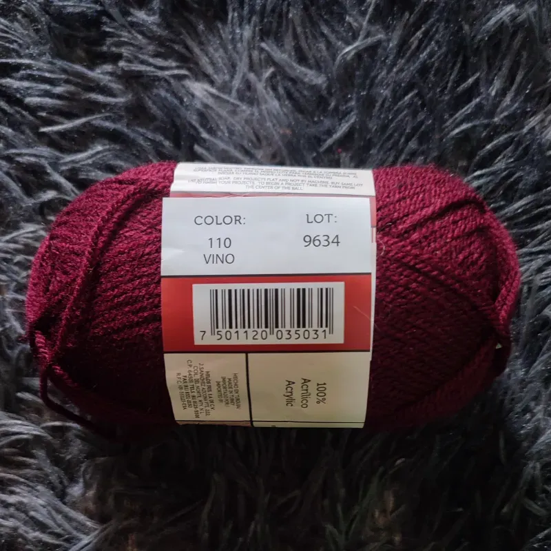 Estambre rojo vino 