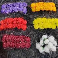 Flores de foami 12 unidades 