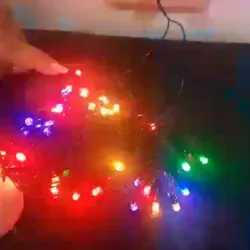 Guirnalda multicolor de 100 luces 