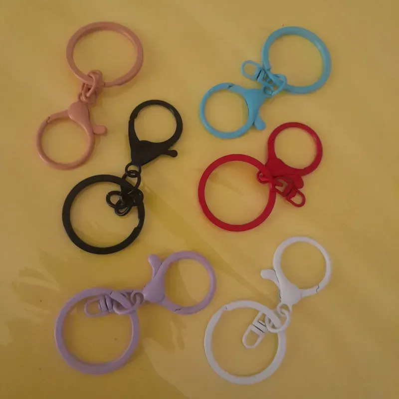 Herraje de llavero pastel con broche de perico