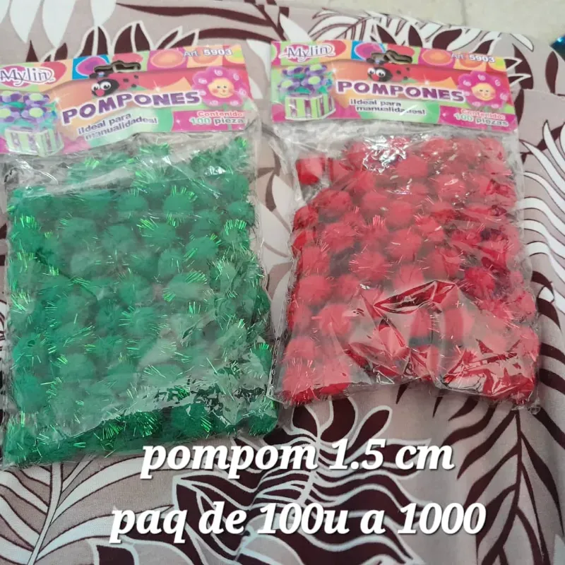 Paq pompom brillo 