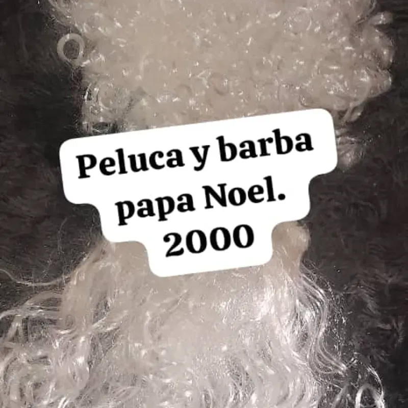 Peluca barba blanca 