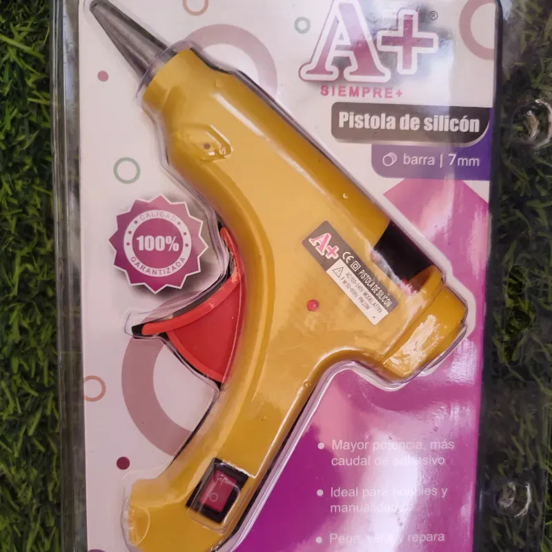Pistola de silicona con interruptor 
