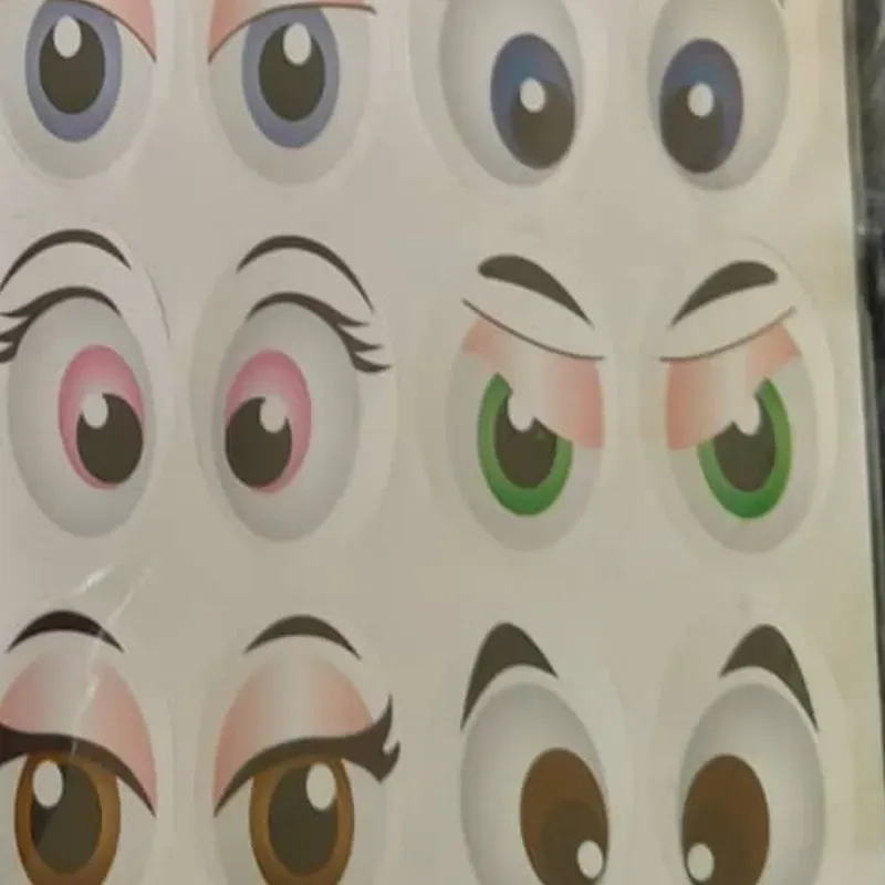Planilla  ojos expresiones grandes