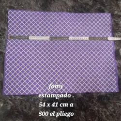 Pliego fomy estampado rombos