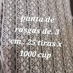 Punta de rasgar media adornada plata