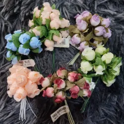 Ramo de flores de botón 12 unidades 