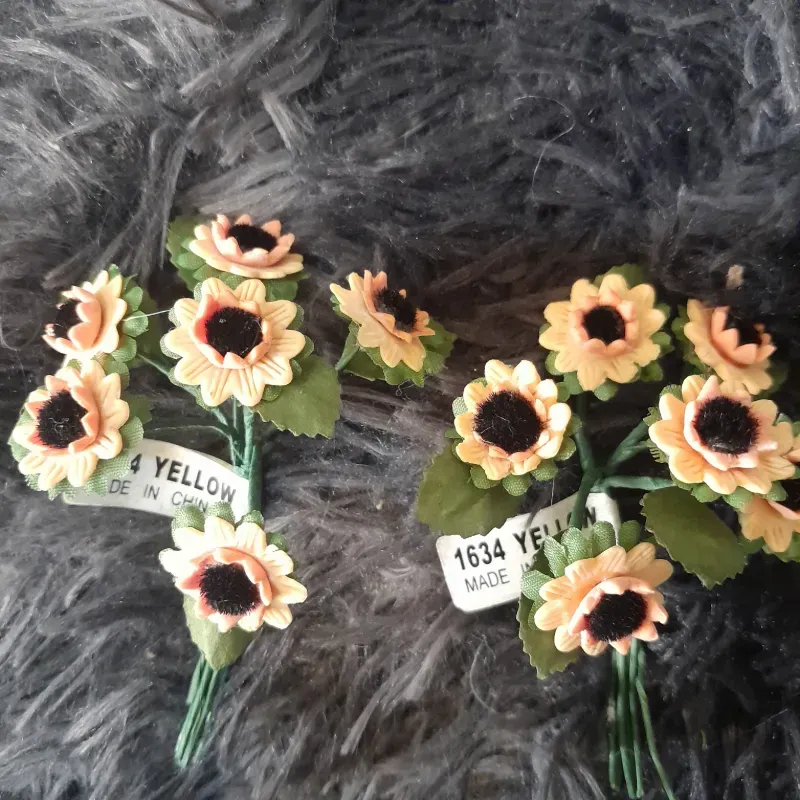 Ramo de girasol cerámica 6u