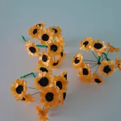 Ramo de girasoles 2,5cm  10 unidades 