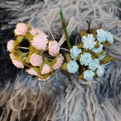 Ramos de flor puchita tela 12 unidades