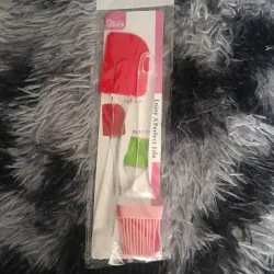 Set de espátula y brocha de silicona 