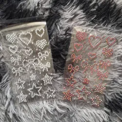 Stickers  lazos  y corazones