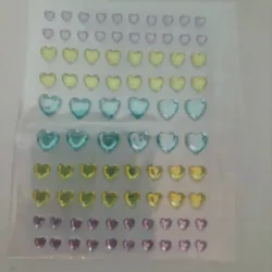 Stickers corazones varios tamaños varios colores 3